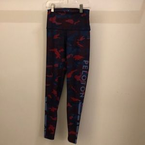 with Pants - With multi color legging w/Peloton on side sz s with Pants - With multi color legging w/Peloton on side sz s